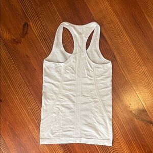 Lululemon Athletica White Racerback Tank Top